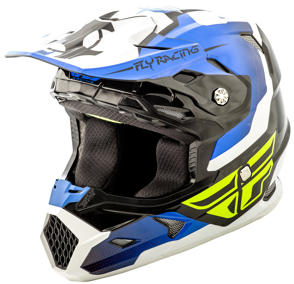 FLY RACING Toxin Original Helmet Blue/Black/White 2x 73-85132X