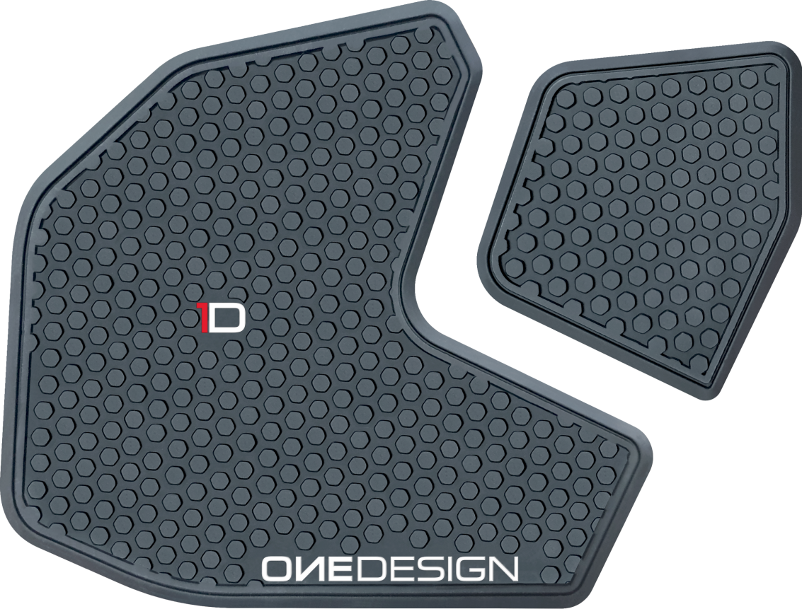 ONE EMBLEMSHdr Tank Side Pad Black YamHDR231