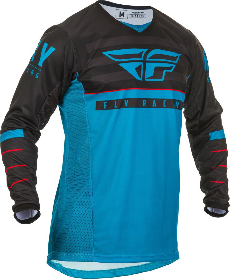 FLY RACING Kinetic K120 Jersey Blue/Black/Red Yl 373-429YL