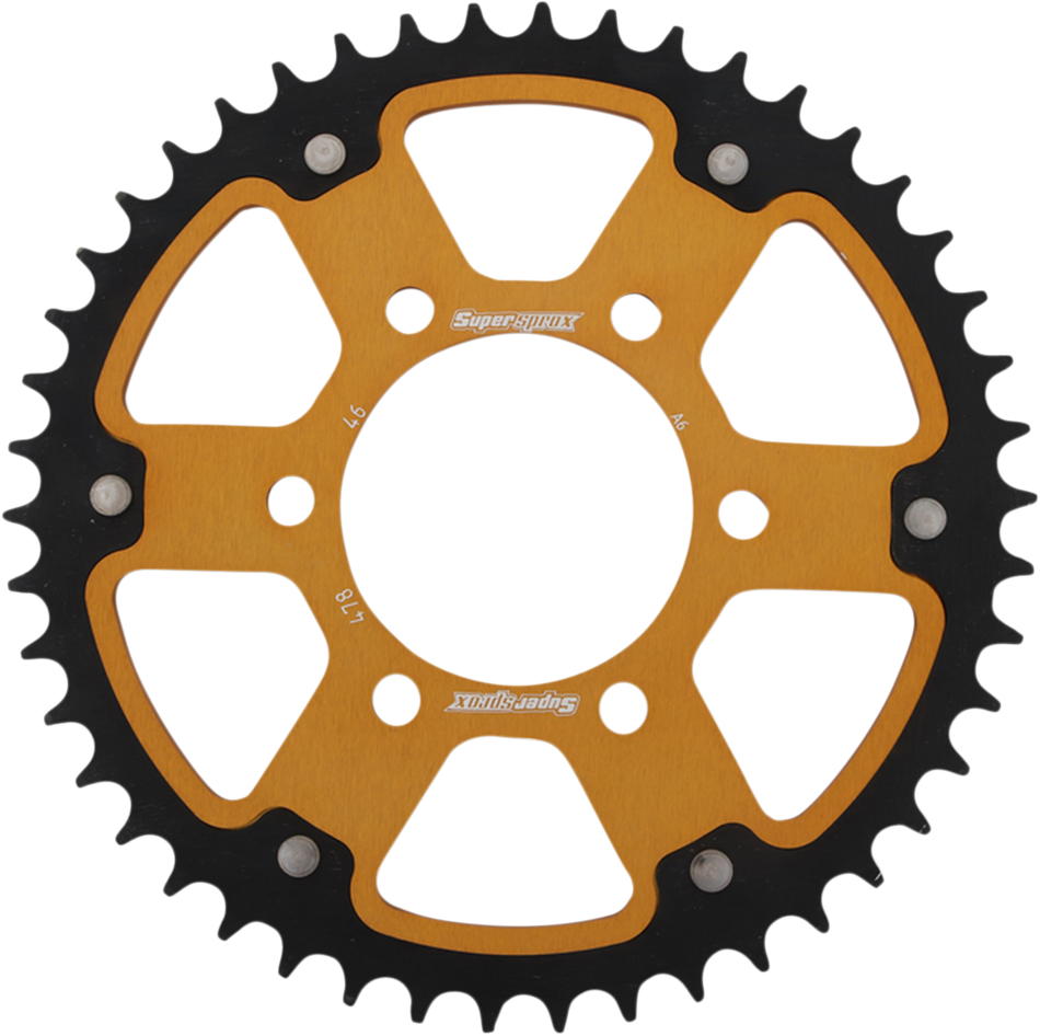SUPERSPROX Stealth Rear Sprocket - 46 Tooth - Gold - Kawasaki RST-478-46-GLD