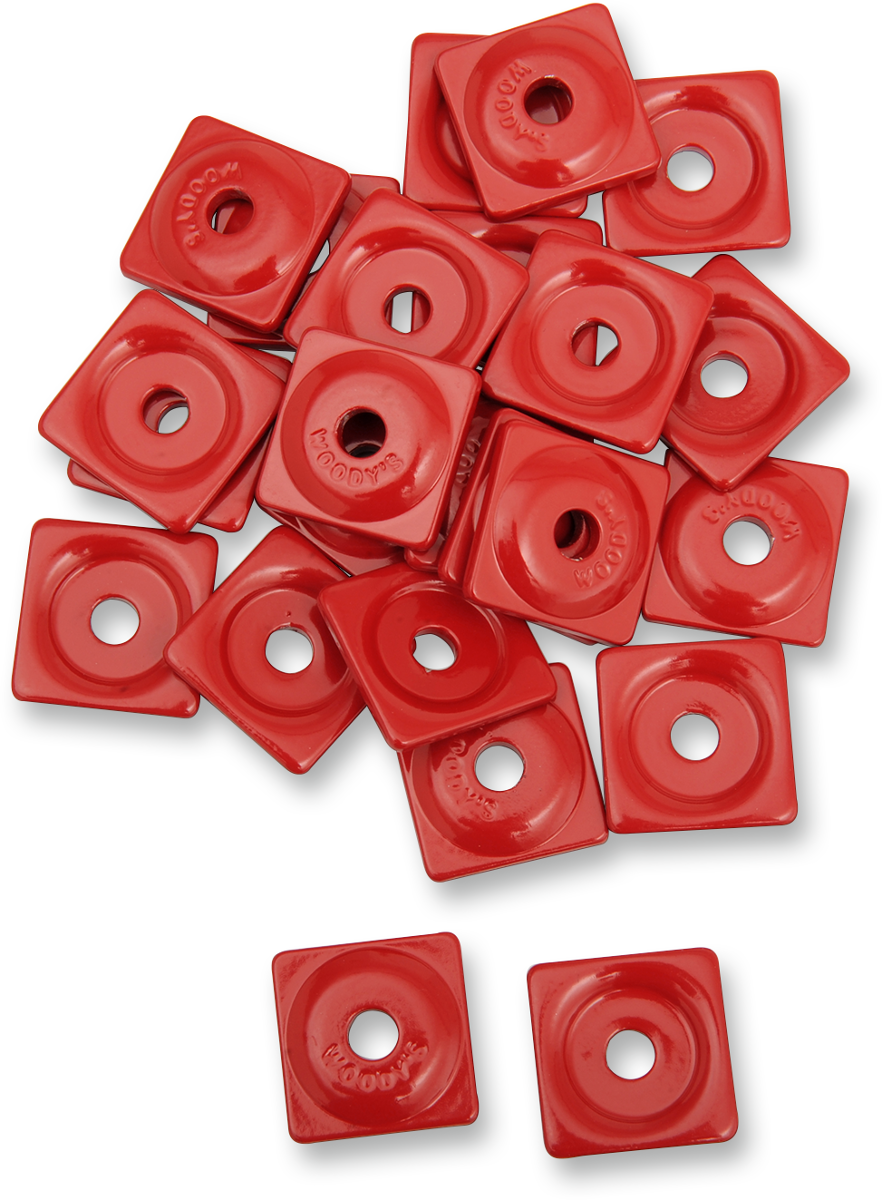 WOODY'S Support Plates - Red - 5/16" - 48 Pack ASW2-3790-48