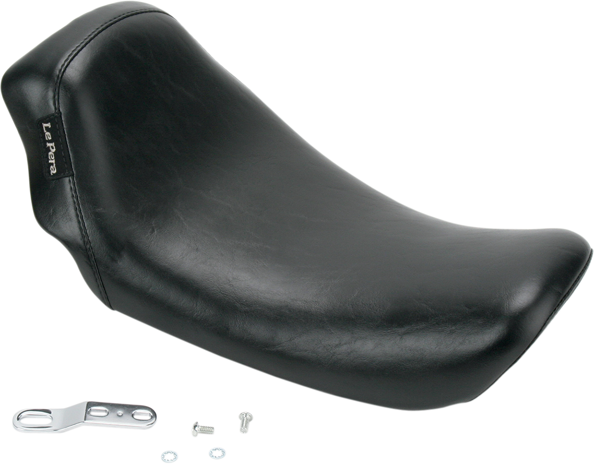 LE PERA Bare Bones Solo Seat - Smooth - Black - Dyna LK-001