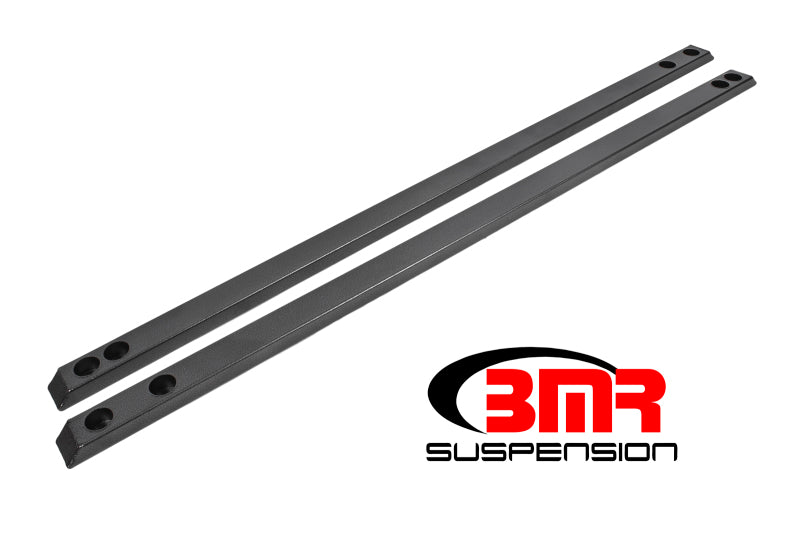 BMR 15-17 S550 Mustang Super Low Profile Chassis Jacking Rails - Black Hammertone CJR002H