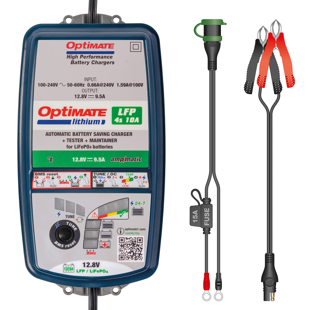 TECMATE Optimate Battery Charger - Lithium TM-275