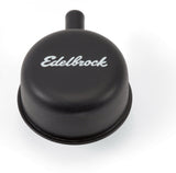 Edelbrock Round Cap w/ Nipple Black 4413