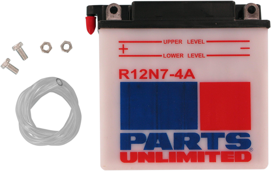 Parts Unlimited Conventional Battery 12n7-4a