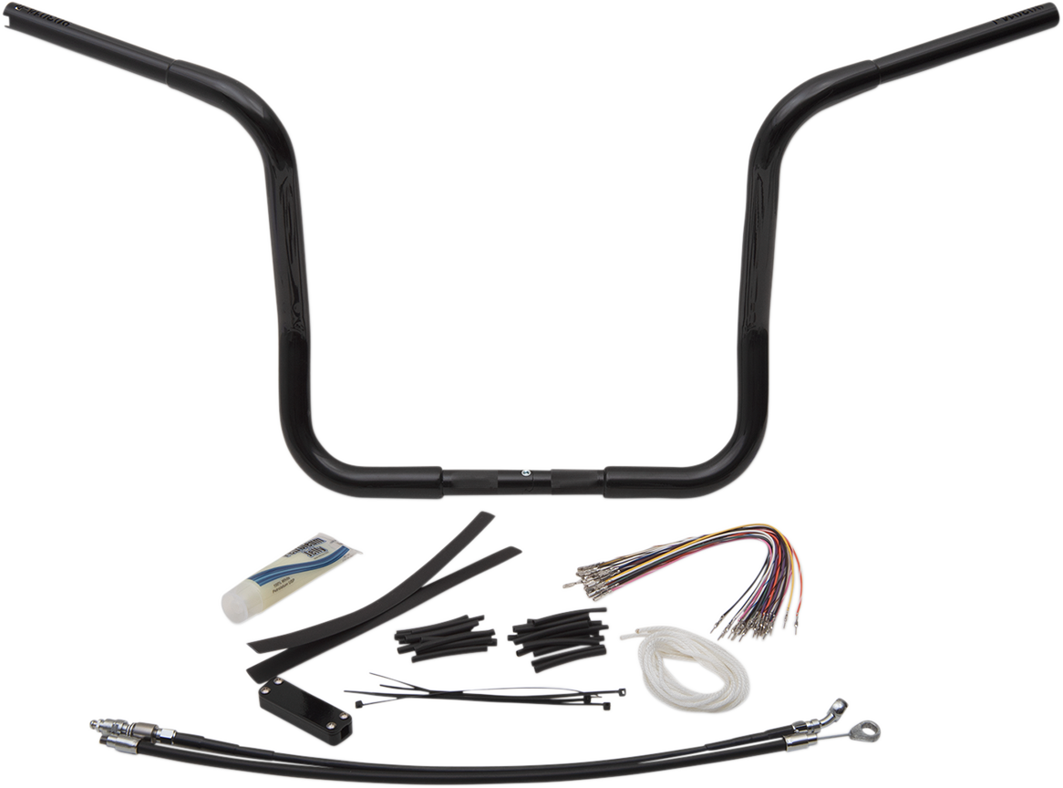 FAT BAGGERS INC. Handlebar Kit - Rounded Top - 14" - Black 909414-B