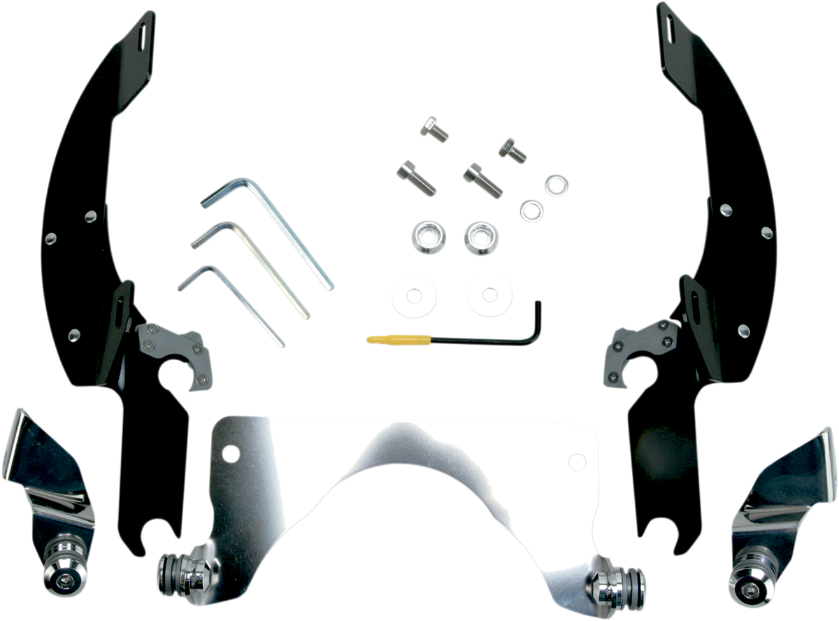 MEMPHIS SHADES Batwing Trigger Lock Mounting Kit - C90/T - Black MEK1919