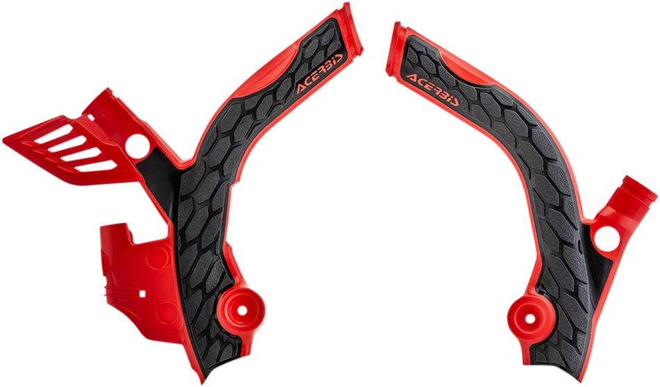 ACERBIS X-Grip Frame Guards - Red/Black 2742591018