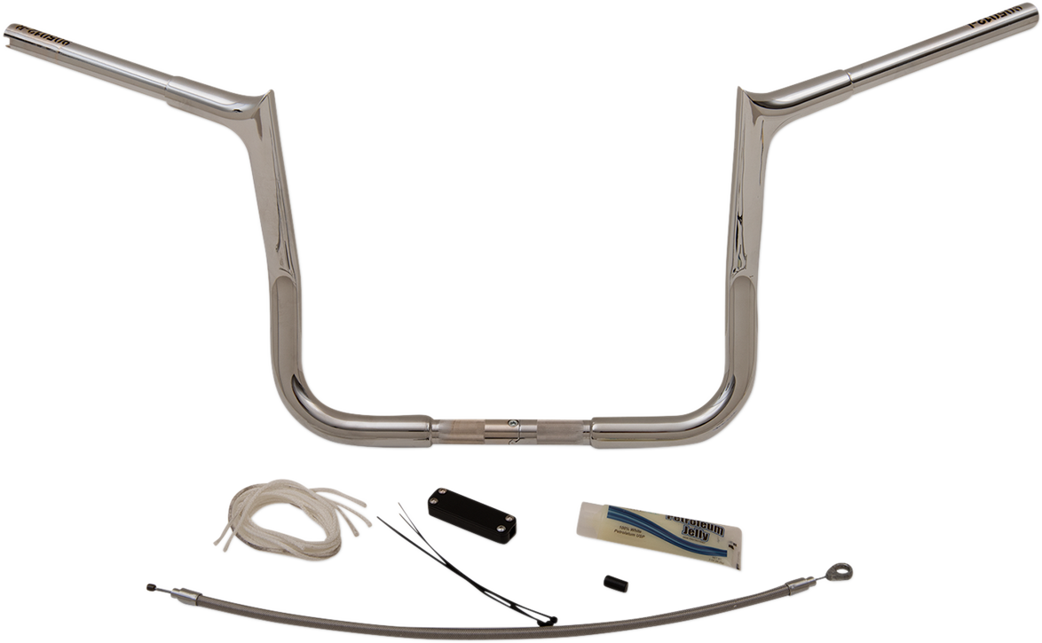 FAT BAGGERS INC. Handlebar Kit - Pointed Top - 12" - Chrome 909112