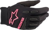 ALPINESTARS Women's Stella Full Bore Gloves - Black/Fluo Pink - Medium 3583622-1390-M