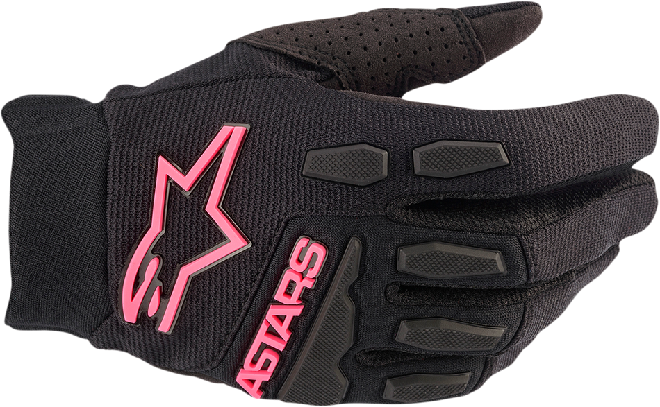 ALPINESTARS Women's Stella Full Bore Gloves - Black/Fluo Pink - Large 3583622-1390-L