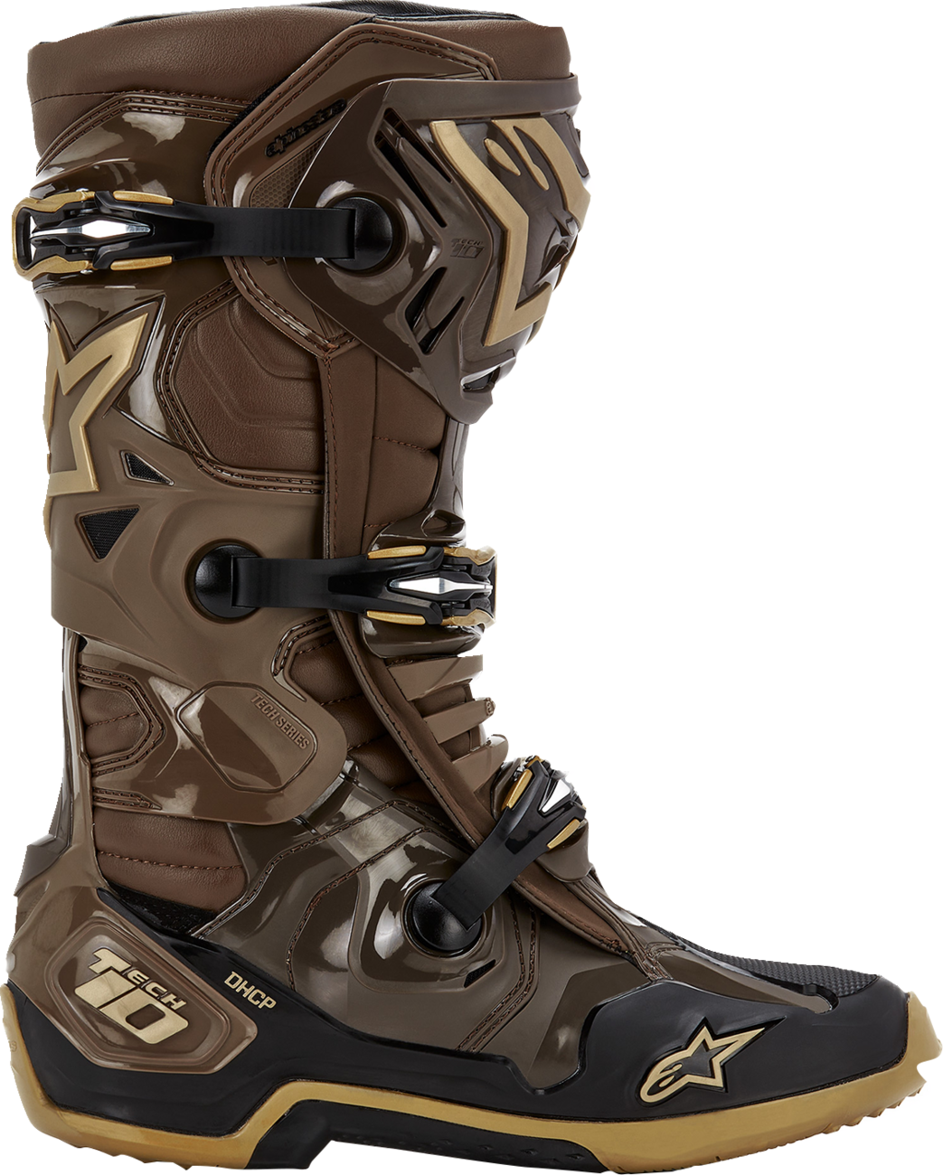 ALPINESTARS Limited Edition Squad '23 Tech 10 Boots - Brown/Gold - US 9 2010020-839-9