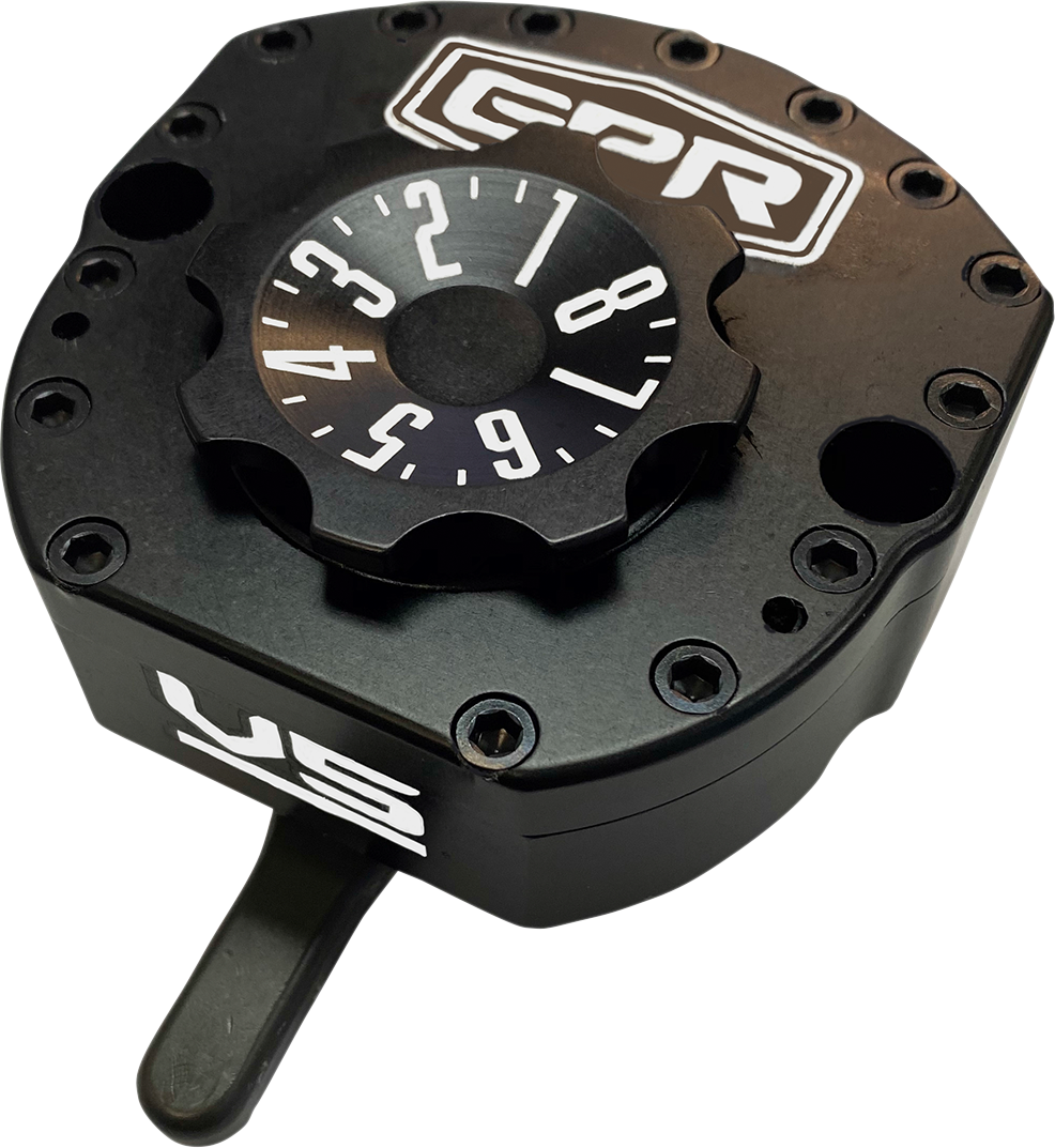 GPR V5-S Steering Damper - Black - Grom 5-5011-4092K