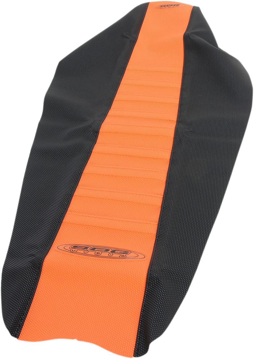 SDG Pleated Seat Cover - Orange Top/Black Sides 96340OK