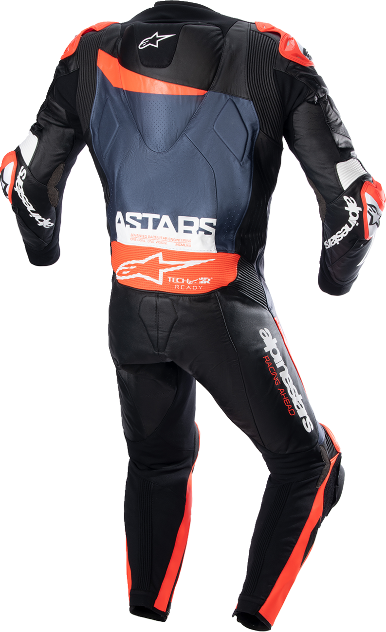 ALPINESTARS GP Plus v4 Leather Suit - Black/Red Fluo/Blue - US 44 / EU 54 3150523135754