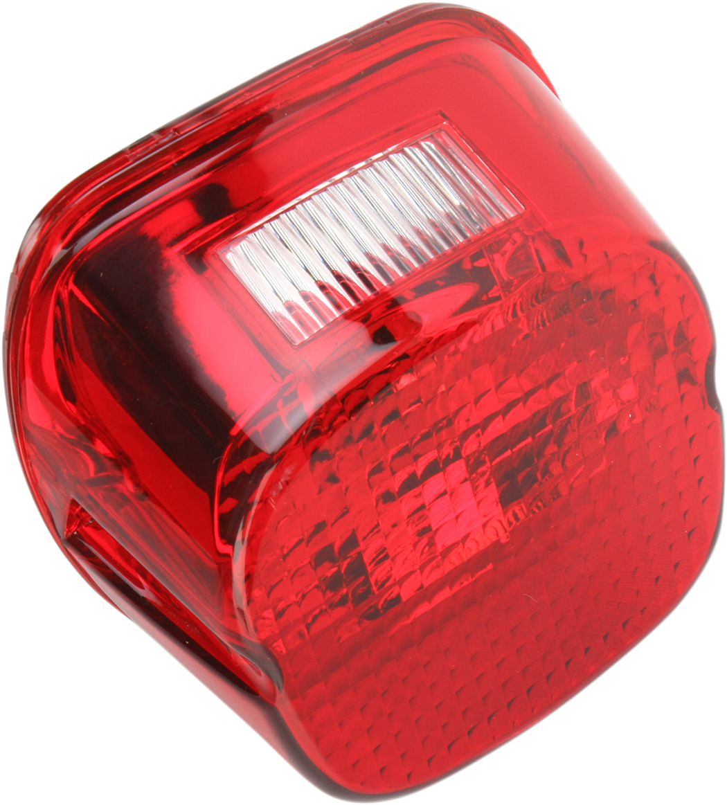 DRAG SPECIALTIES Laydown Taillight Lens - Red 12-0411C