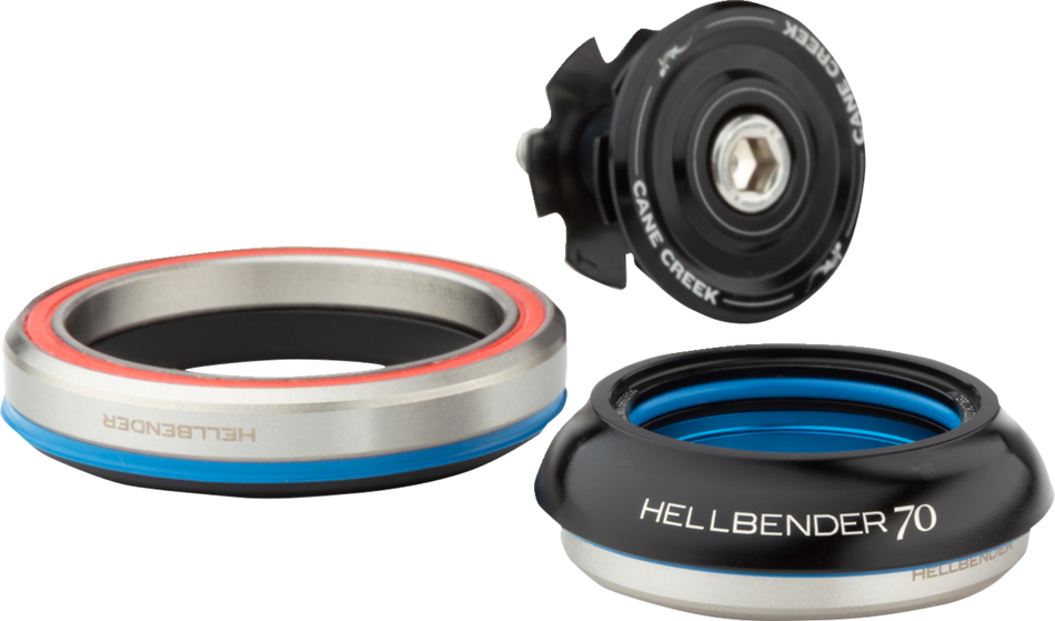 CANE CREEK CYCLING COMPONENTS Hellbender 70 Headset - Complete - IS42/28.6/H9 - IS52/40 - Black BAA1189K