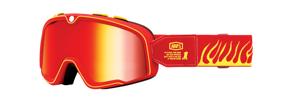 100% Barstow Goggles - Death Spray - Red Mirror 50000-00011