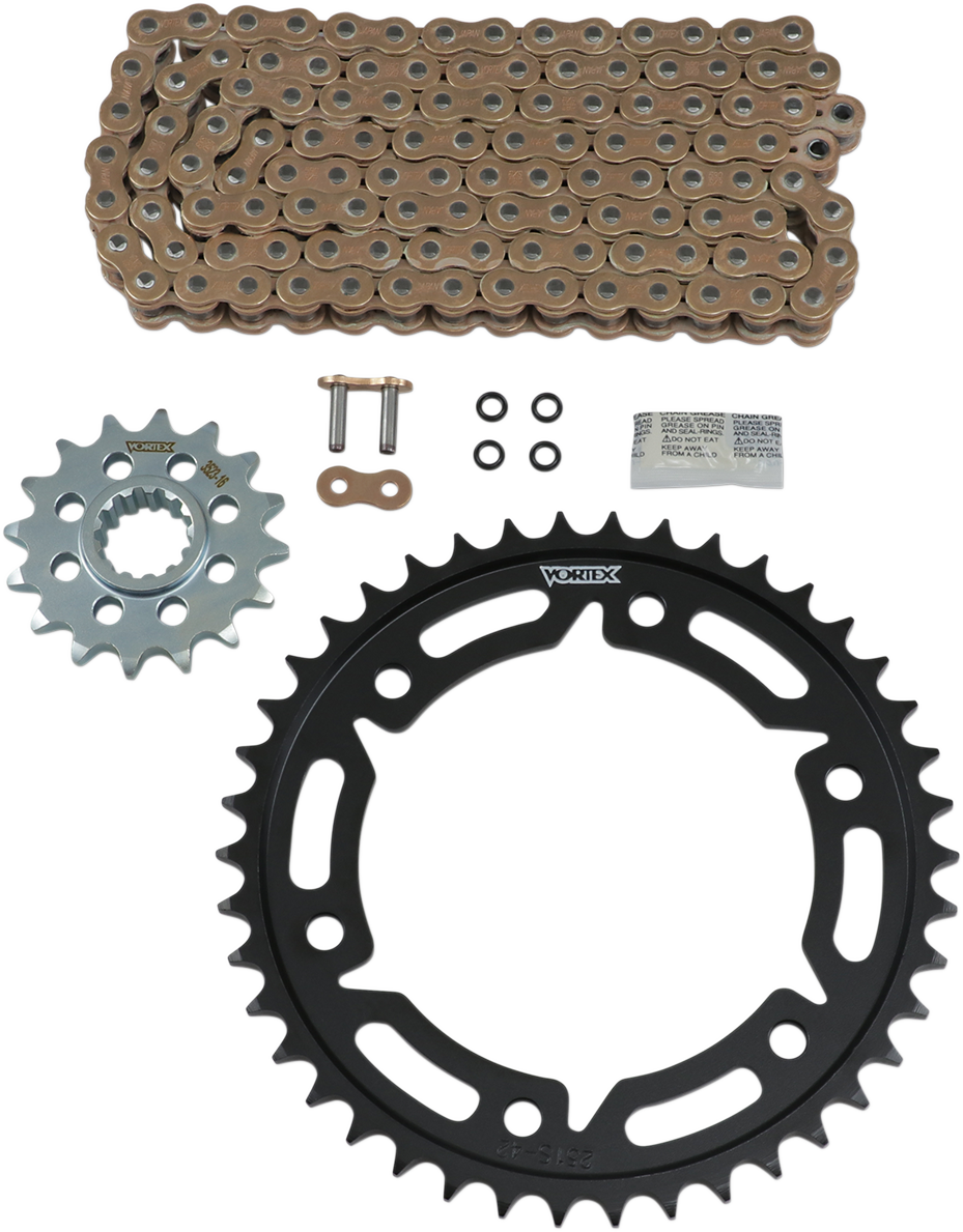 VORTEX Chain Kit - Gold - Honda - CBR1000RR 2006-2021  CKG2152