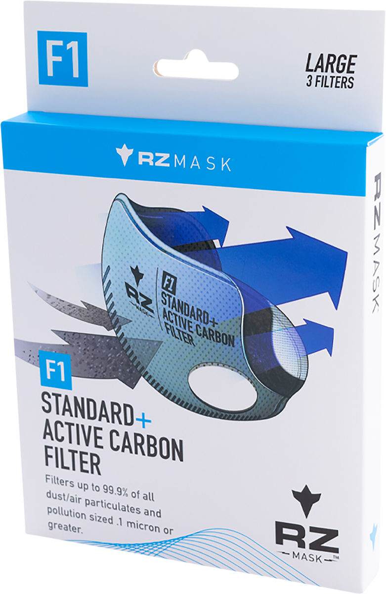 RZ MASK F1 Mask Filter - Carbon - 3PK - Large F1FILTER8282798