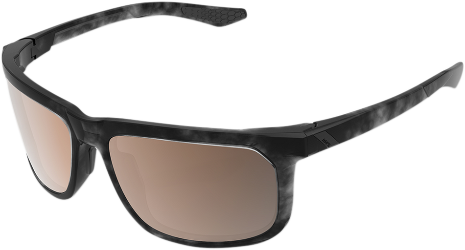 100% Hakan Sunglasses - Black Havana - Bronze 61036-259-73
