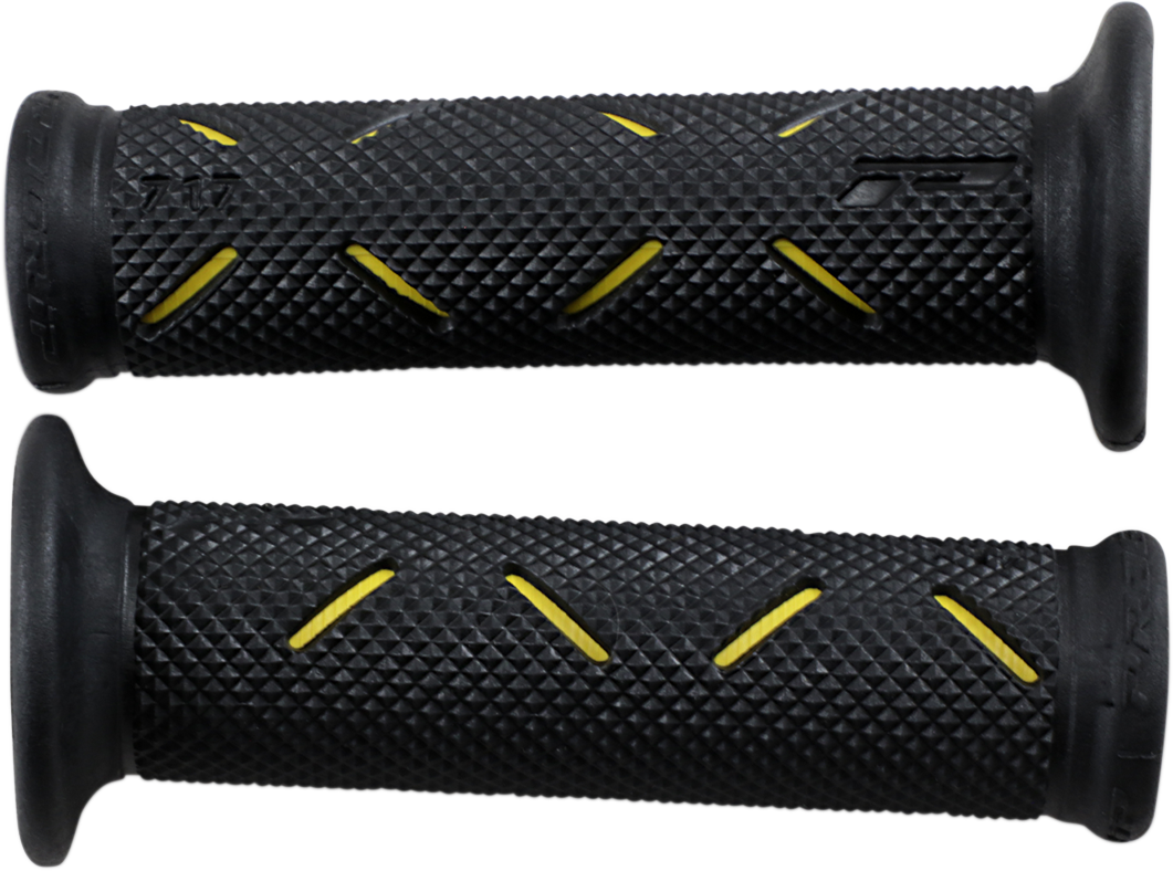 PRO GRIP Grips - 717 - Open Ends - Yellow/Black PA0717OEGI02