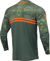 THOR Sector DIGI Jersey - Forest Green/Camo - Large 2910-7575