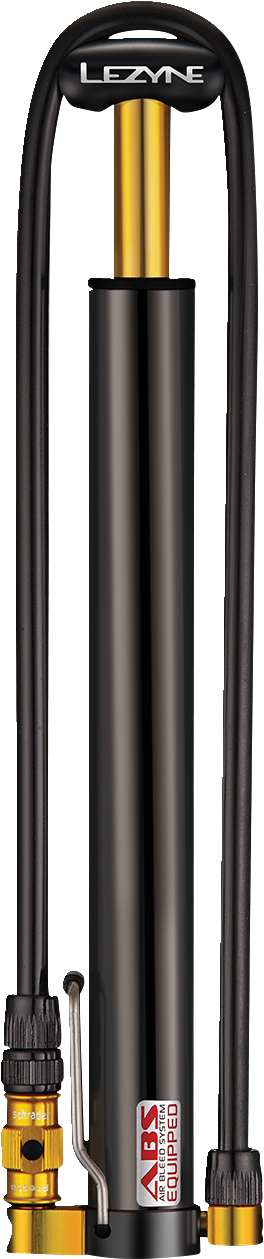 LEZYNE Micro Floor Pump - High-Velocity - Gloss Black 1MPMFDRV204HV