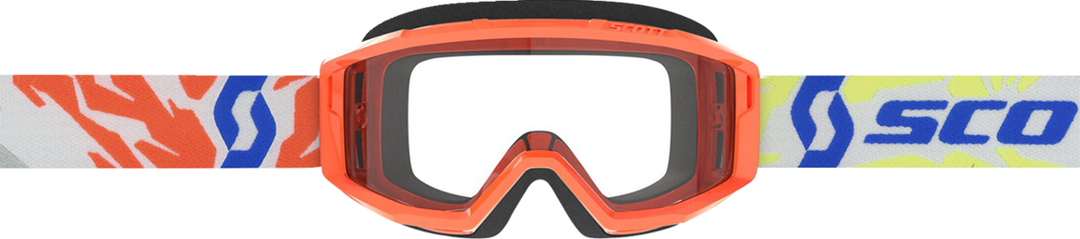 SCOTT Youth Primal Goggles - Orange - Clear 4030260036043