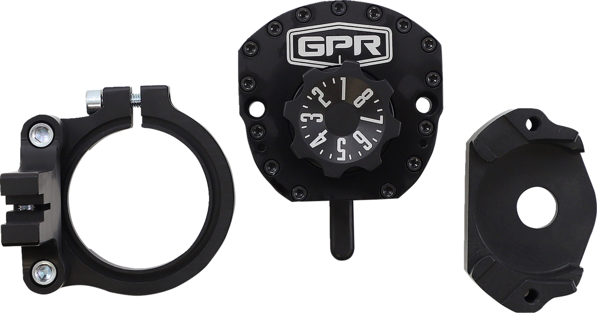 GPR V5-S Steering Damper - Black - EX300 5-5011-4088K