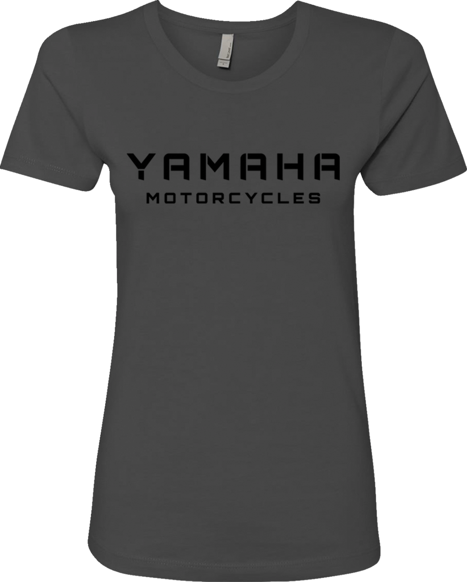YAMAHA APPAREL Women's Yamaha Motorcycles T-Shirt - Charcoal Black - Medium NP21S-M3137-M