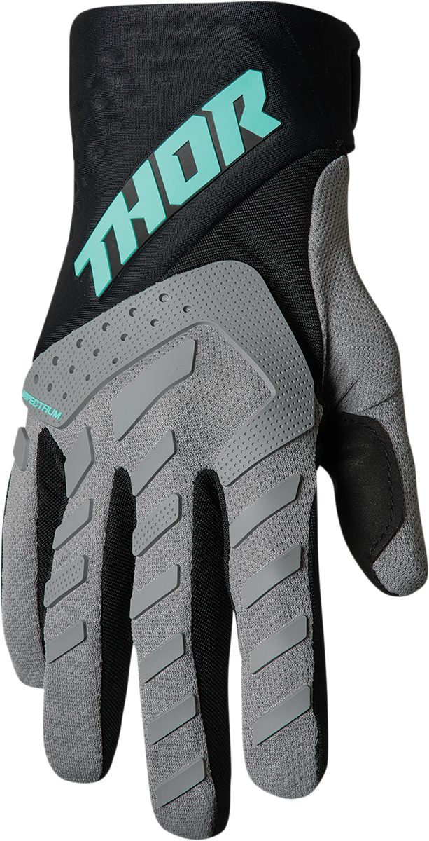 THOR Spectrum Gloves - Gray/Black/Mint - XL 3330-6829