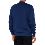 100% Icon Long-Sleeve Fleece Sweatshirt - Navy - Large 20026-00017