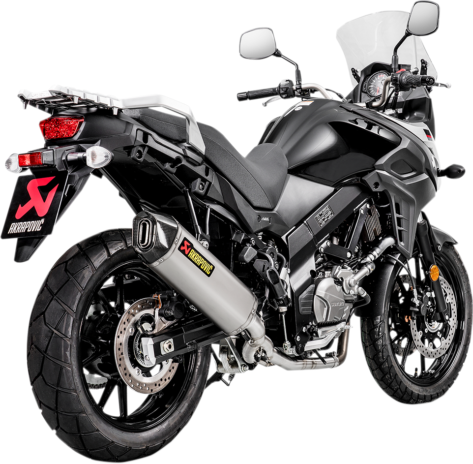 AKRAPOVIC Race Exhaust - Stainless Steel/Titanium V-Strom 650 2017-2023 S-S6R9-WT 1810-2571