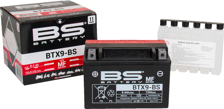 BS BATTERY Battery - BTX9-BS (YTX) 300621