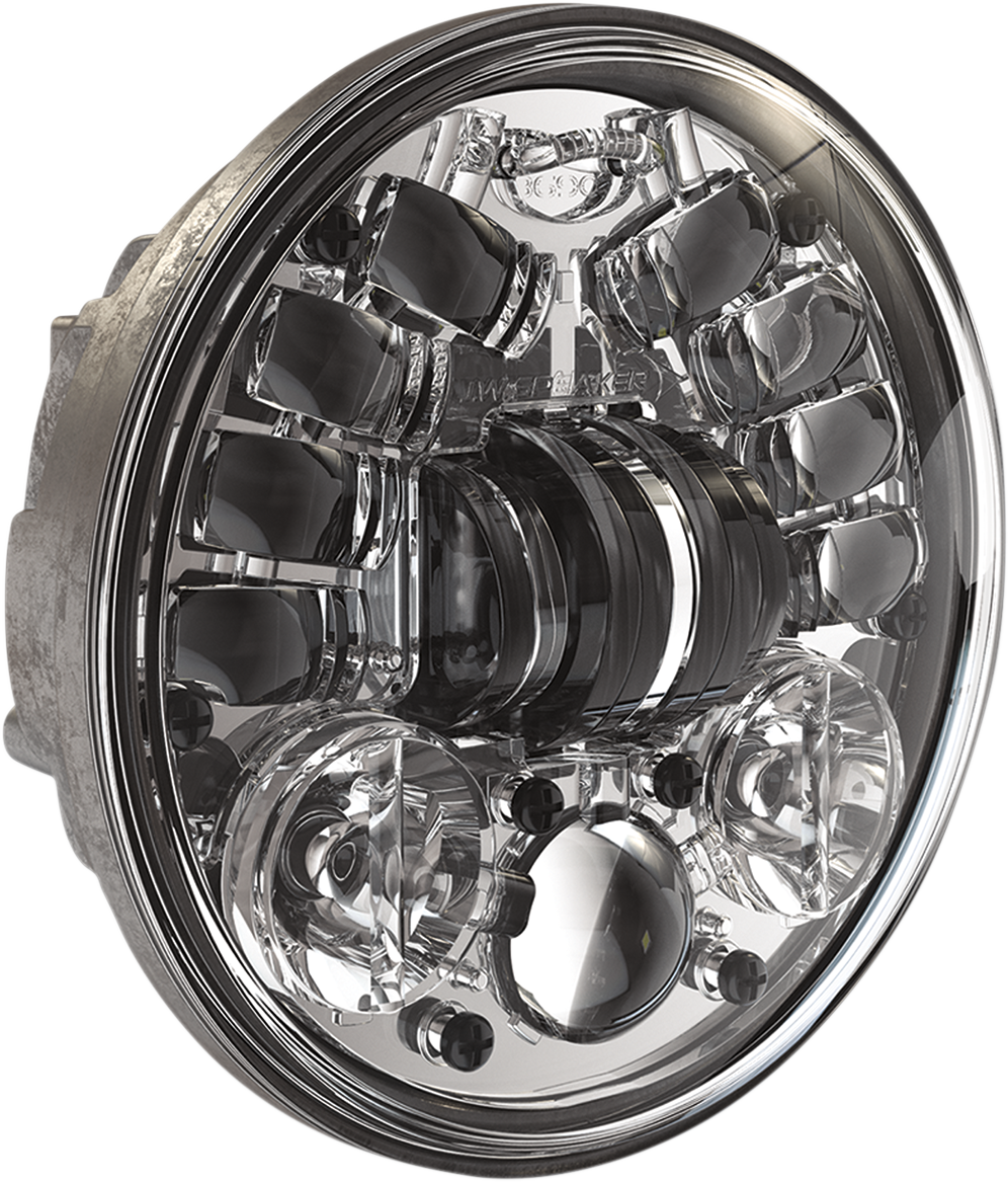 J.W. SPEAKER Adaptive 2 LED Headlight - 5-3/4" - Chrome 555101