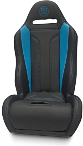 Asiento de alto rendimiento BS SAND - Doble T - Negro/Azul titanio PEBUTBDTR 