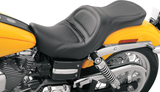 SADDLEMEN Seat - Explorer - Without Backrest - Stitched - Black - Dyna '06-'17 806-04-0291