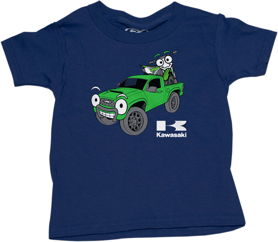 FACTORY EFFEX Toddler Kawasaki Truck T-Shirt - Navy - 3T 22-83122