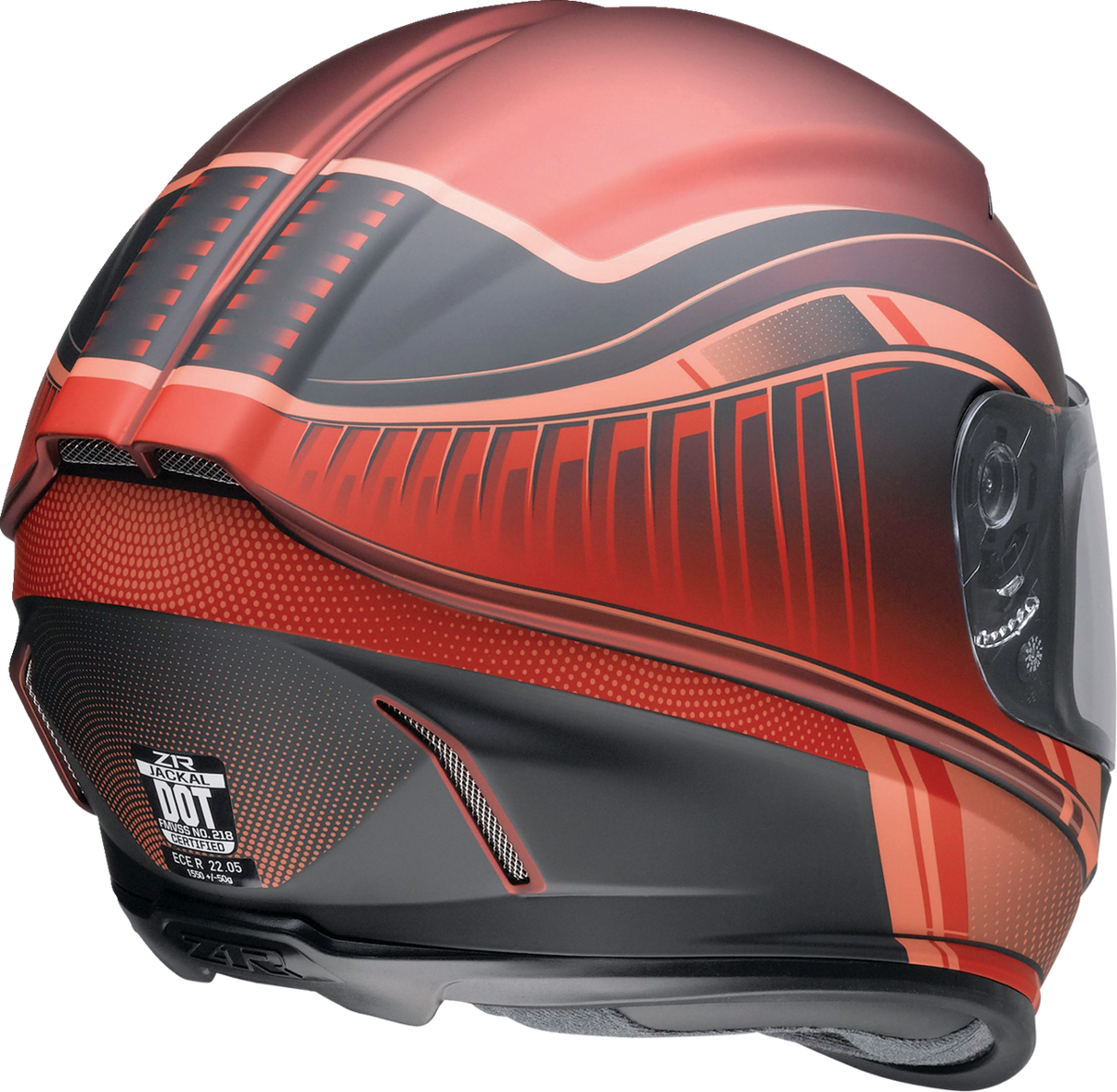 Z1R Jackal Helmet - Dark Matter - Red - XS 0101-14848