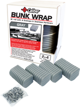 CALIBER BunkWrap Endcap - 2"x4" - Gray - 4 Pack 23051