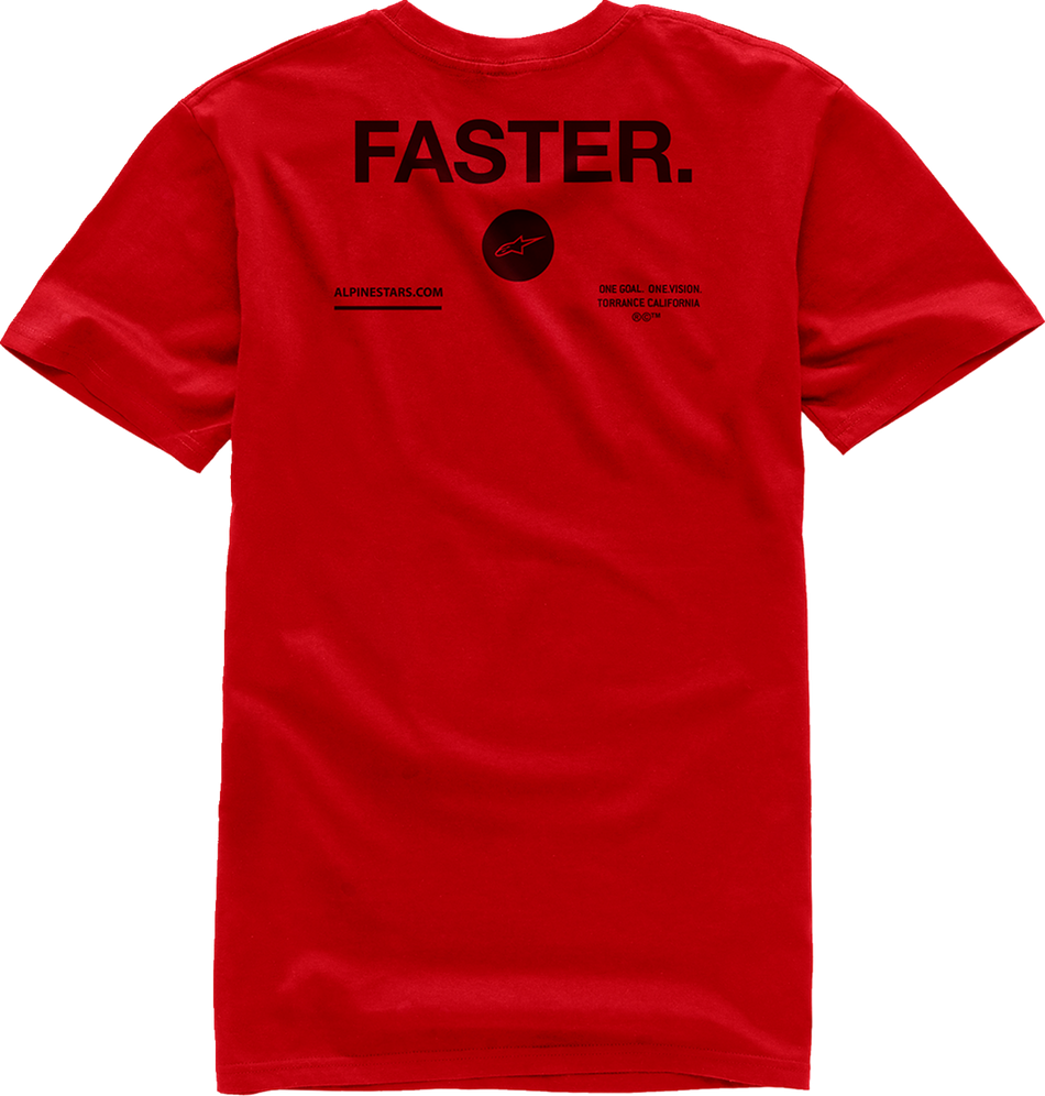 Camiseta ALPINESTARS Faster - Roja - Mediana 1232-72208-30-M 