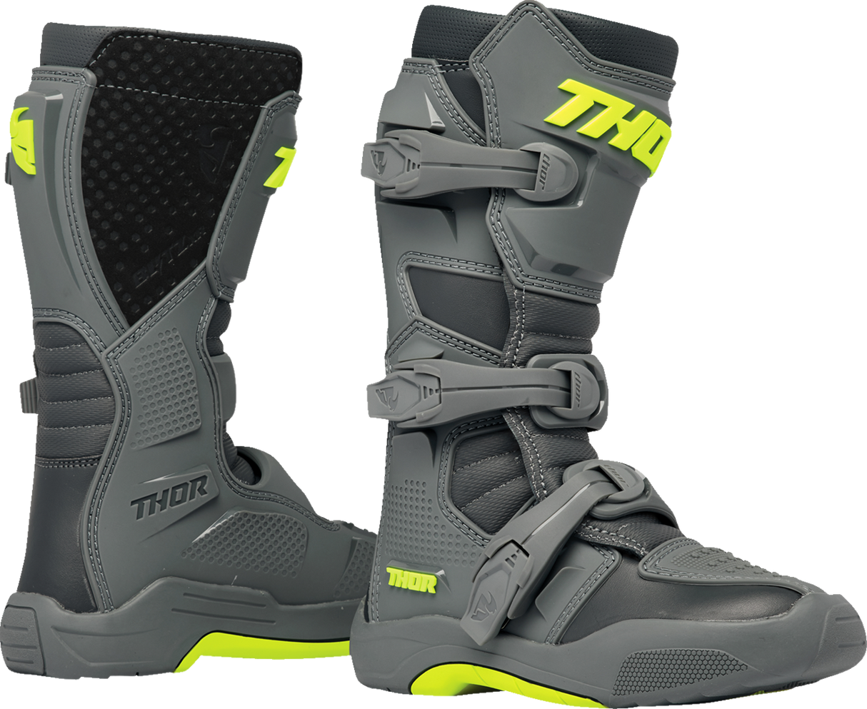 THOR Youth Blitz XR Stiefel - Grau/Anthrazit - Größe 2 3411-0739 