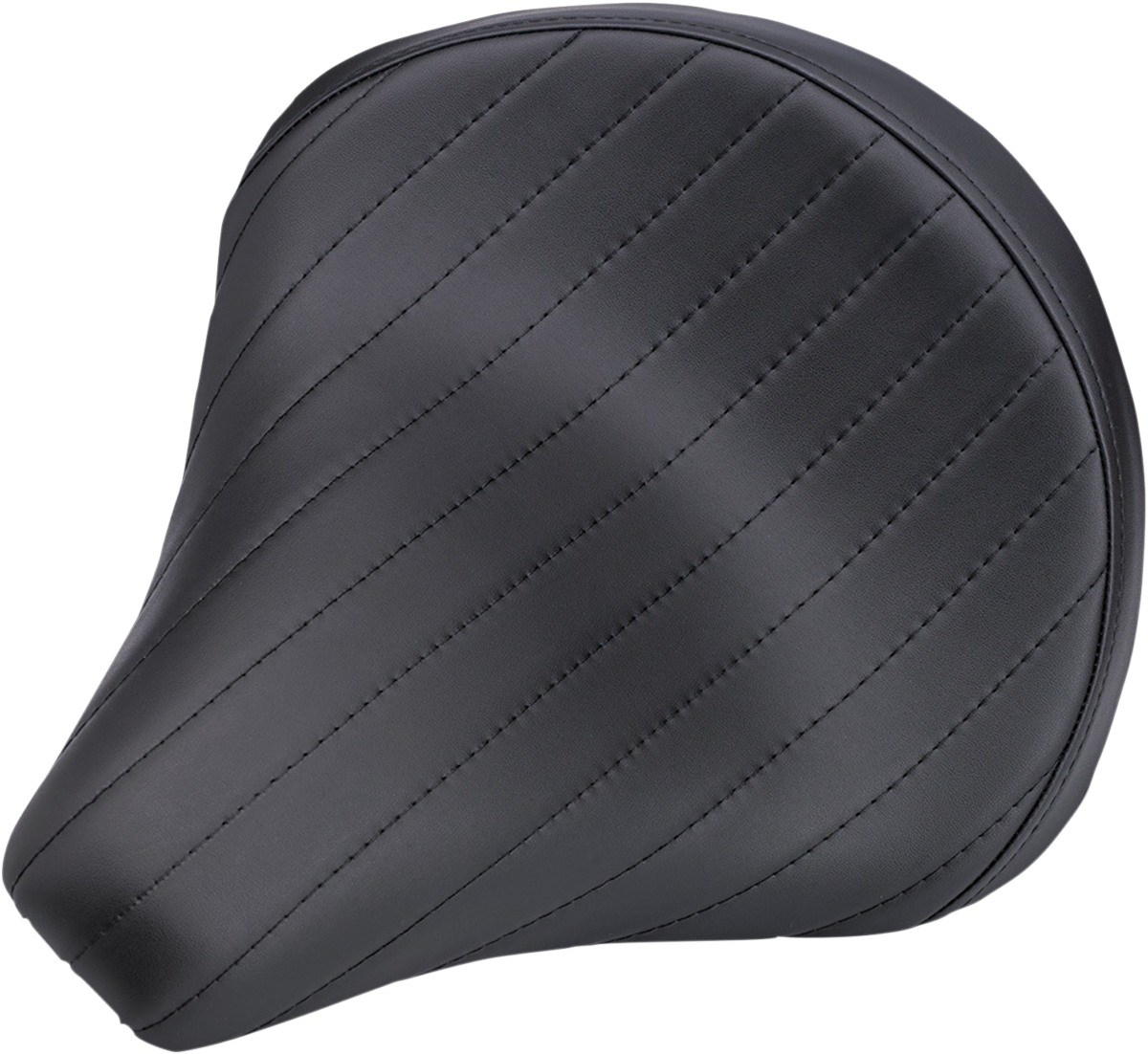 BILTWELL Solo 2 Seat - Black - Tuck and Roll 4004-105