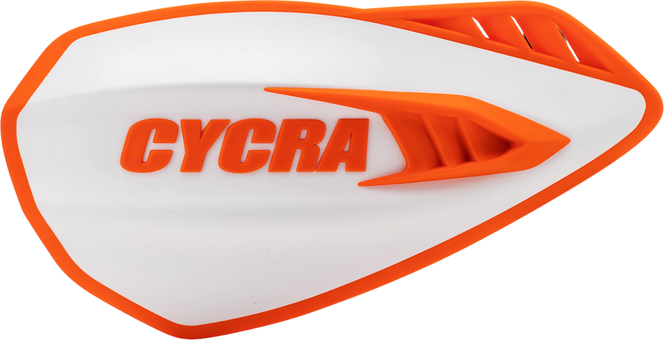 CYCRA Handguards - Cyclone - White/Orange 1CYC-0056-229