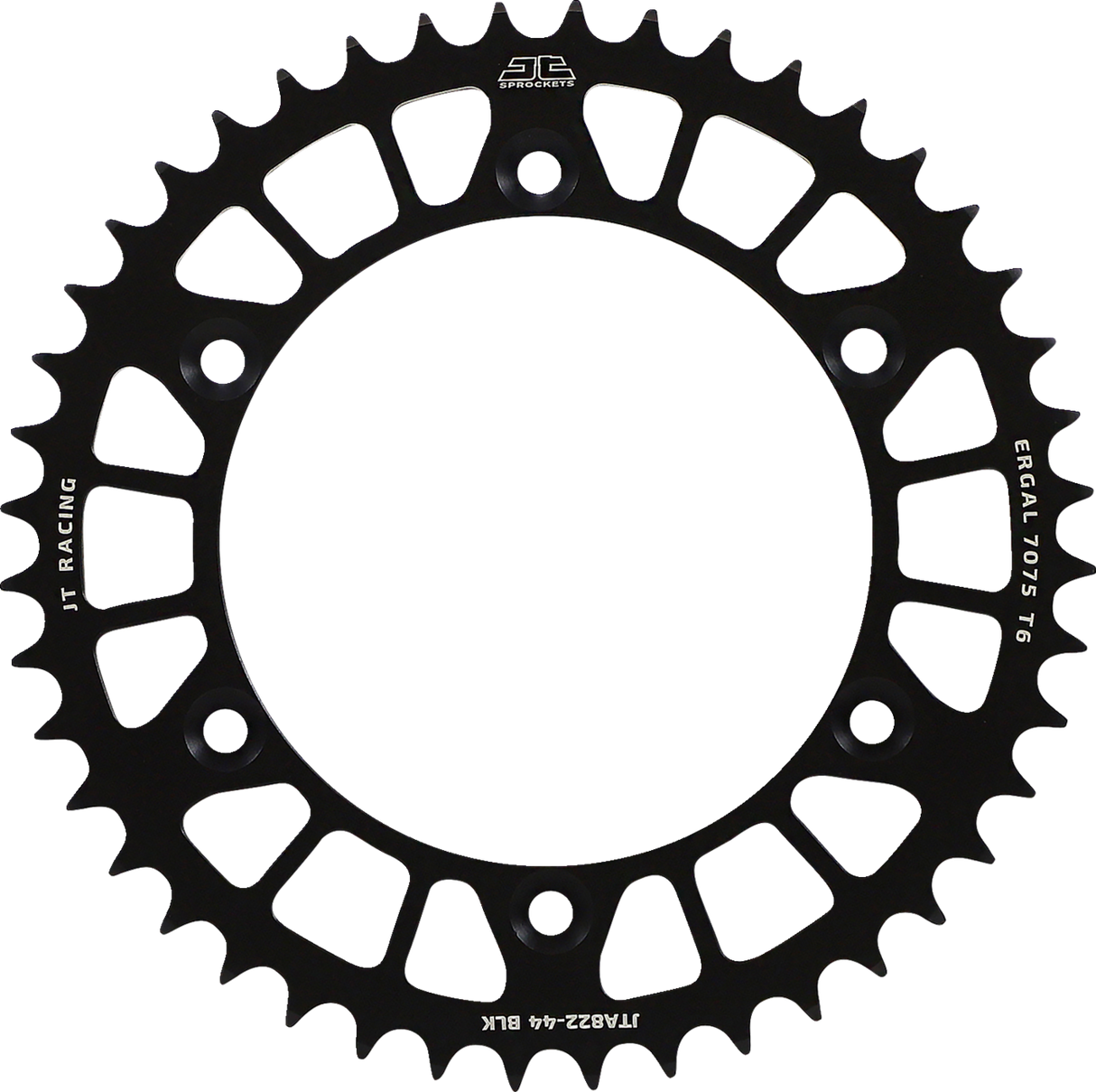 JT SPROCKETS Rear Sprocket - 520 - Black - 44 Tooth JTA822.44BLK