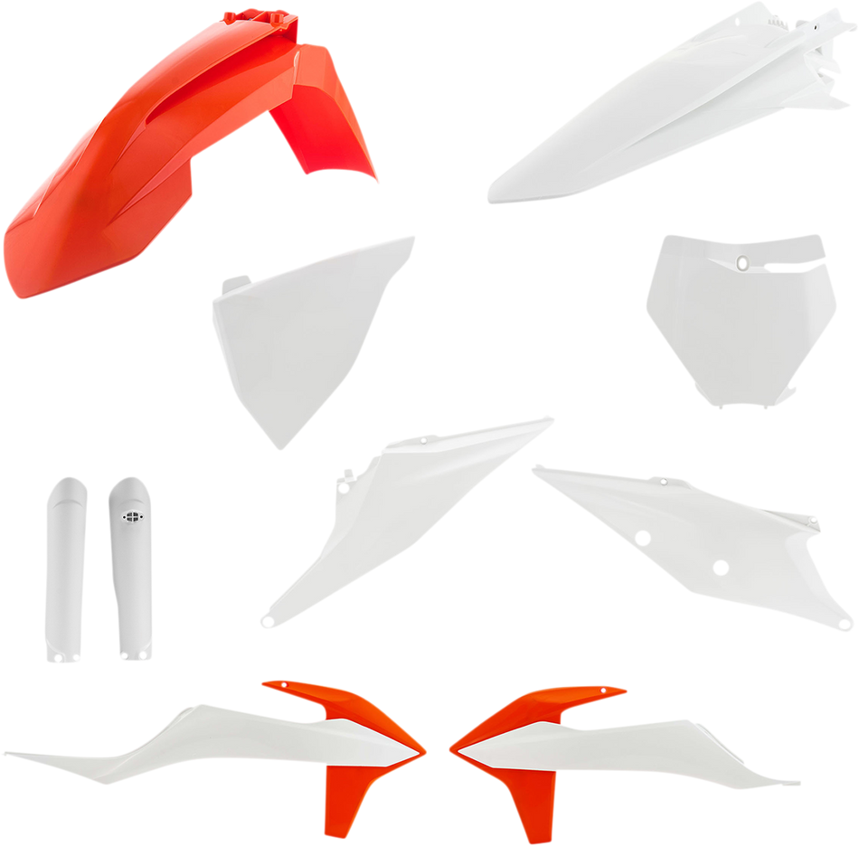 ACERBIS Full Replacement Body Kit - OEM White/Orange 2726497118