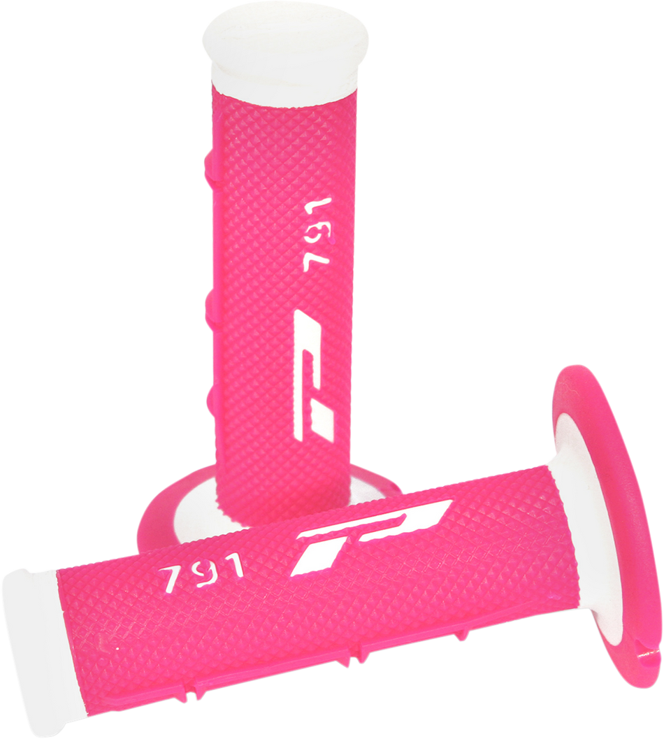 PRO GRIP Grips - 791 - White/Fluorescent Pink PA079100BIFX