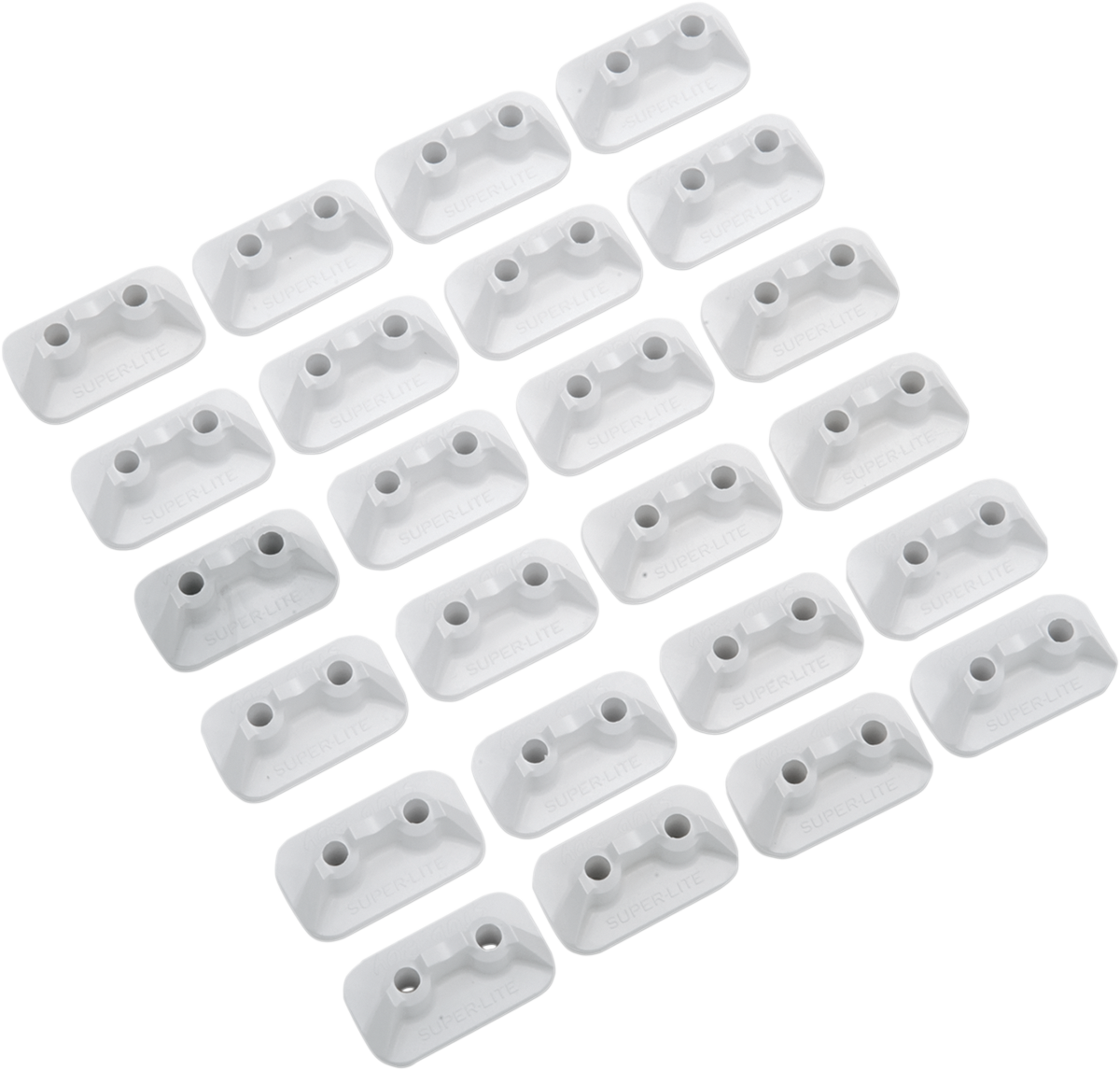 STUD BOY Double Backer Plates - White - For 2-Ply - 24 Pack 2512-P1-WHT